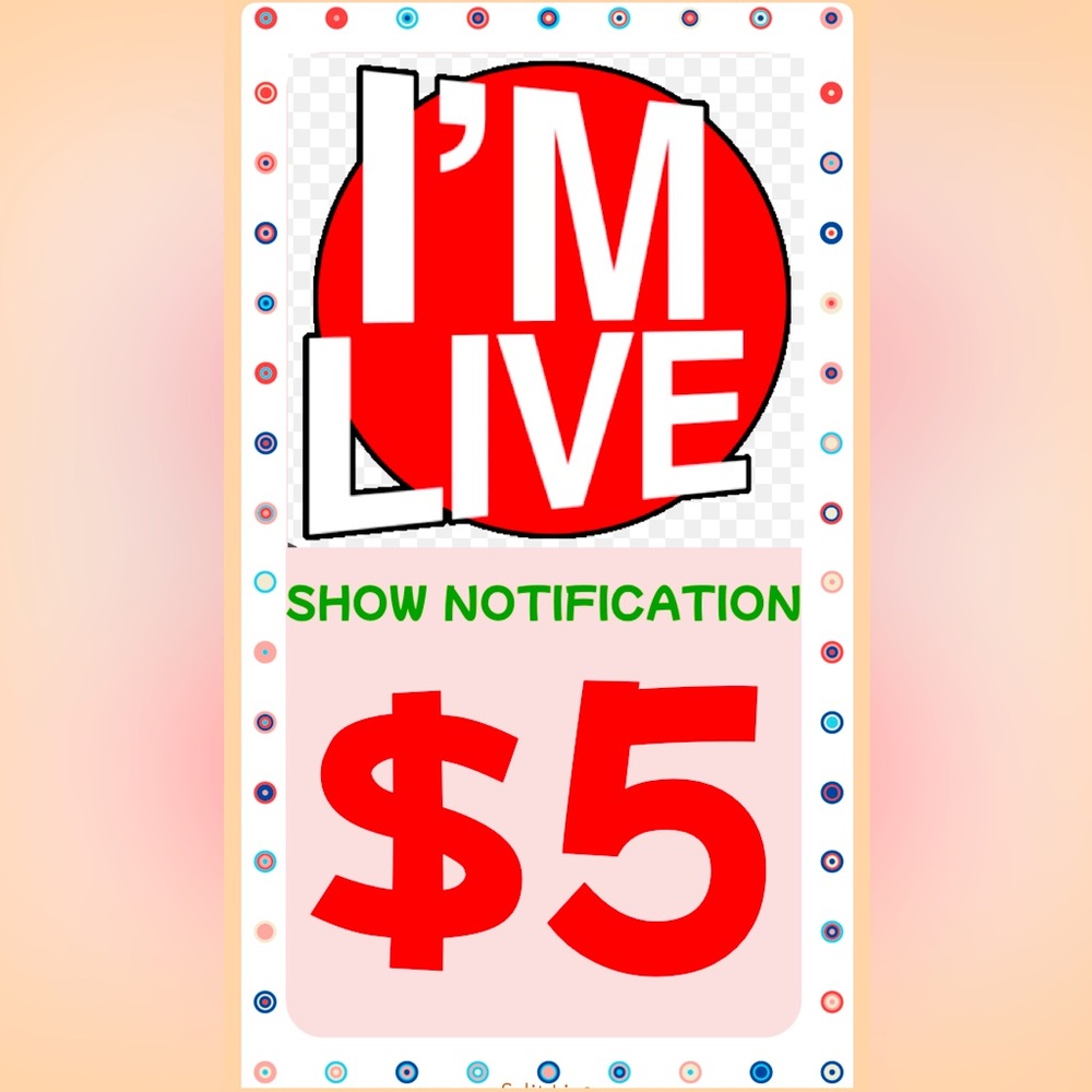 Please like this to be notified for my $5 Start weekly Unlisted DEAL!!!
